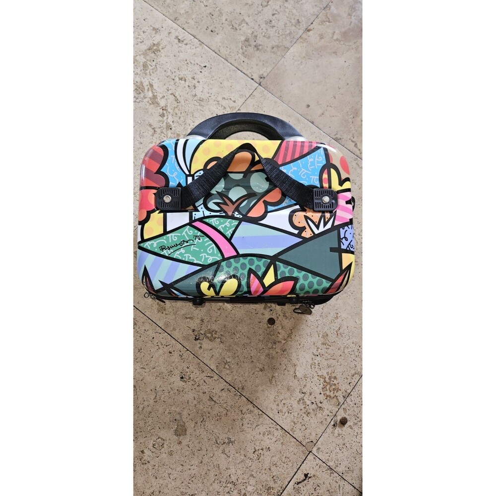 Britto Heys Hard Shell Makeup Travel Case Hard To Find Art Deco